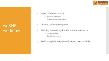 Whole genome SNP: workflow in BioNumerics