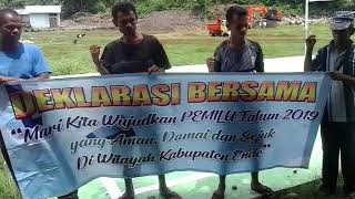DEKLARASI BERSAMA WARGA MASYARAKAT DESA RANOKOLO KEC. MAUROLE KAB. ENDE