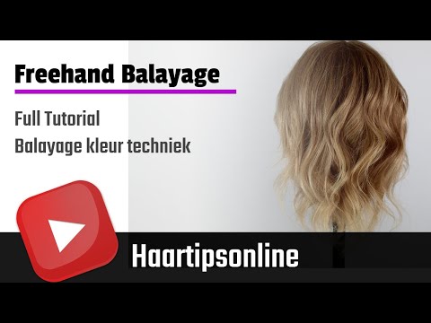 FREEHAND BALAYAGE. Full tutorial balayage kleurtechniek