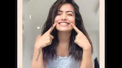 Rashmika madanana whatsapp status 😘|| cute expression || new status ||kinmaster video editing video