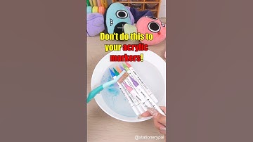 Don’t do this to your acrylic markers! #shorts