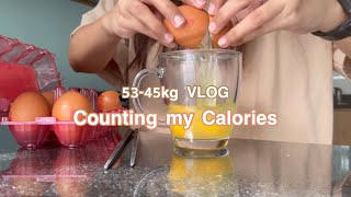 53-45kg Vlog | Counting my Calorie Intake