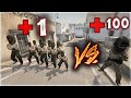 9 KİŞİ 1 CAN VS 1PRO1NOOB 100 CAN - İMKANSIZ KAZANMALARI !!