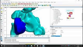 Splitting geometry by a curve in a smooth shape and precise manner in 3-matic.