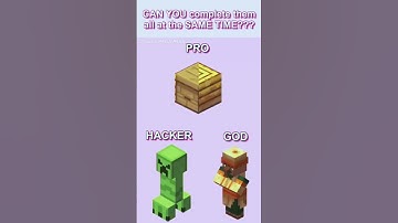 Can you pause them in the right time? #minecraft #minecraftshorts ￼