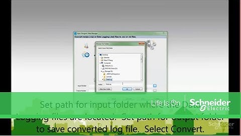 Converting Local Data Log Files Using Vijeo Designer Data Manager | Schneider Electric Support