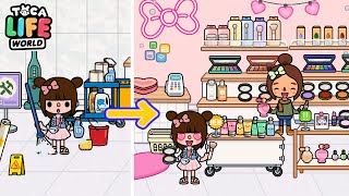 お化粧品屋さん 1日お仕事体験 お店づくり トッカライフ アプリ | Toca Life World