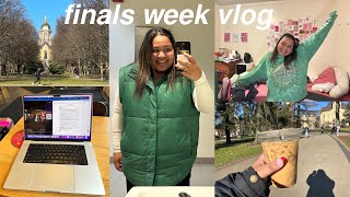 FINALS WEEK VLOG | taking finals, studying, coffee, &amp; stress