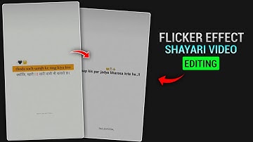 Shayari Status Video Editing | Flicker Background Effect Tutorial | Alight Motion