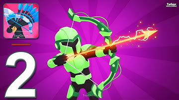 Merge Archers: Bow and Arrow - Gameplay Walkthrough Part 2 - Stickman Castle Archer (Android, iOS)