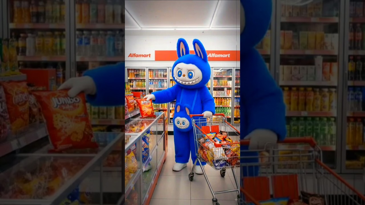 Belanja di Alfamart ⁉️ Badut Labubu, Kuromi dan Tung tung tung sahur 