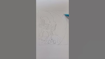 complete tutorial (Hanuman ji ) #sketch #realistic #hanumanji #shorts
