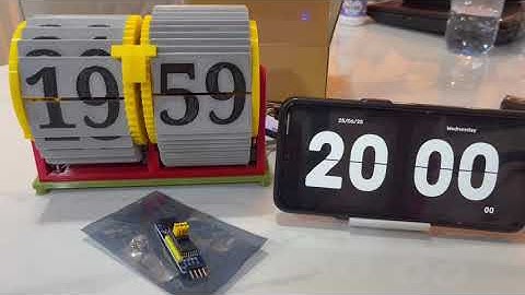 ESP8266 Servo Flip Clock - V1 Prototype (WiFi / NTP Version)