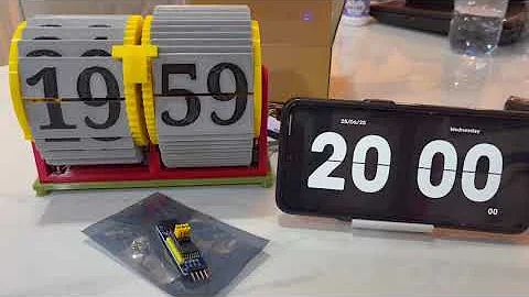 ESP8266 Servo Flip Clock - V1 Prototype (WiFi / NTP Version)