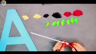 DIY 3D Floral Letters | DIY 3D Letters for Birthday Decoration | Baby shower Decoration ideas