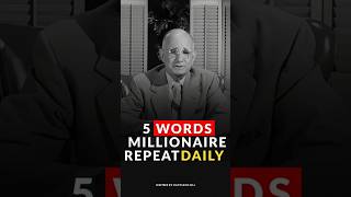 💡 5 Words Millionaires Repeat Daily 💎 | Napoleon Hill #short #napoleonhill