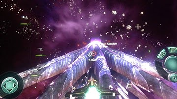 Galaxy on Fire 2 void mother ship final  battle.