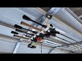 Garage Door Mount Fishing Rod Holder Rack
