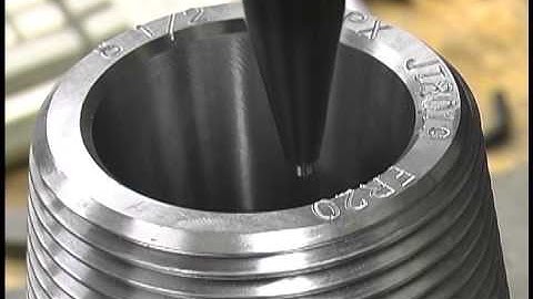 Dot Pin Marking (Dot Peen Marking) on Oil Field Drill Bits - SCHMIDT