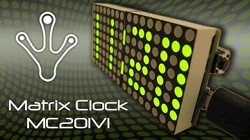 LED Matrix Clock - Carbon Frog