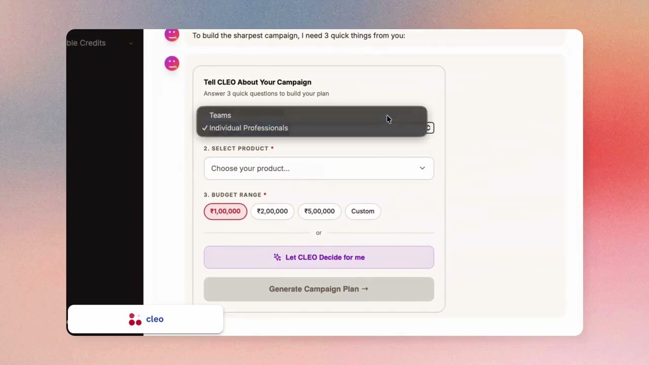 CLEO AI Product Demo