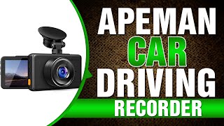 APEMAN Dash Cam 1080P FHD DVR Car Driving Recorder 3inch LCD Screen 170°Wide Angle, G-Sensor