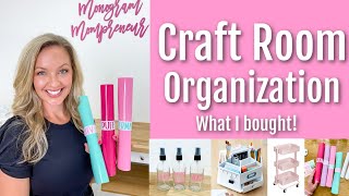 What I bought to organize my craft room! IKEA Craft Room Organization: Vinyl Roll Slap Bracelet Hack