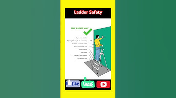 Ladder safety #safetyfirst #laddersafety #hse #engineering #maintenance #viralshorts