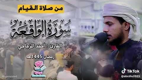 سورة الواقعة القارئ احمد المزجاجي