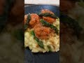 Risotto asparagi e gamberoni.
