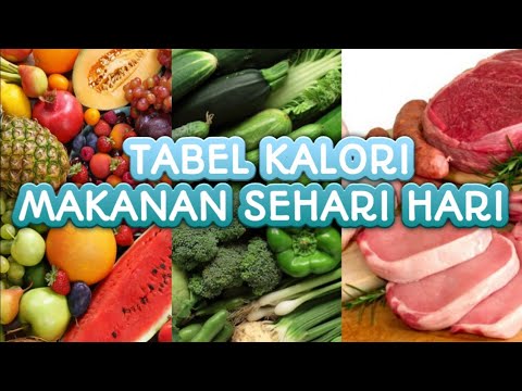 KALIAN WAJIB TAU TABEL KALORI DALAM MAKANAN SEHARI-HARI - YouTube