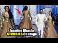 Jasmine Bhasin STUMBLES On stage while walking Ramp During Bombay Times Fashion Show