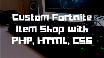 Custom Fortnite Item Shop with PHP, HTML, CSS