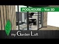 Studio de jardin modle poolhouse  vue 3d  my garden loft