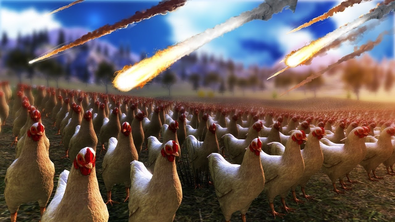 Цыпленок против ларата. Игра Chicken Battle.