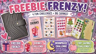 Celebrity FREEBIE FRENZY 💜 Tiny Savings Challenges + Moonphase Challenge Wealth