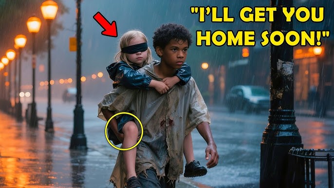 Homeless Teen Piggybacked a Lost Blind Girl Home, Unaware She’s the  Daughter of a Billionaire!