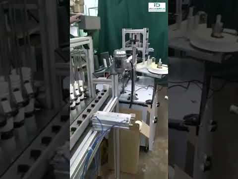 Линия для нанесения этикеток с двух сторон на картонные стаканчики с мороженым - ИноксДрайв #shorts