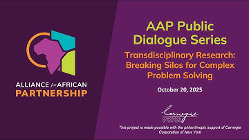 AAP Public Dialogue - Transdisciplinary Research: Breaking Silos for Complex Problem Solving