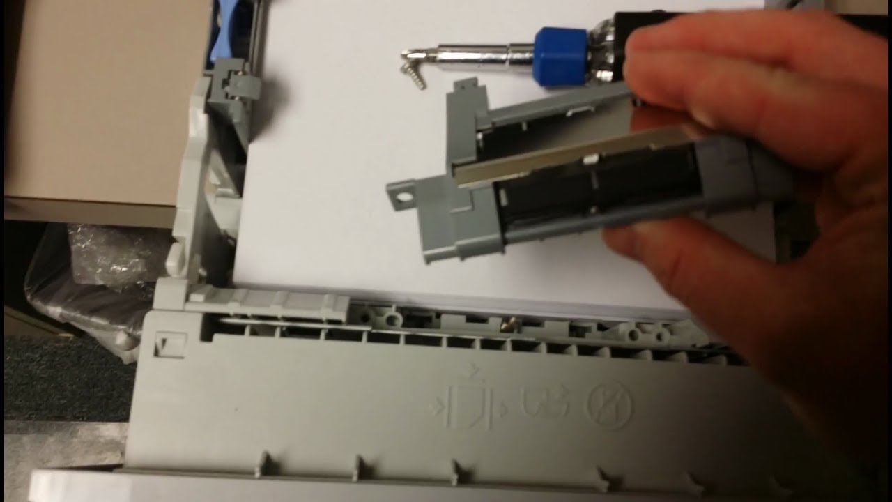 How To Replace The Separation Pad On An Hp Laserjet P3015 Youtube