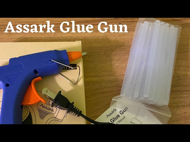 Assark Glue Gun, Mini Hot Glue Gun Kit with 30 Glue Sticks for School  Crafts DIY Arts Quick Home Repairs, 20W (Blue)