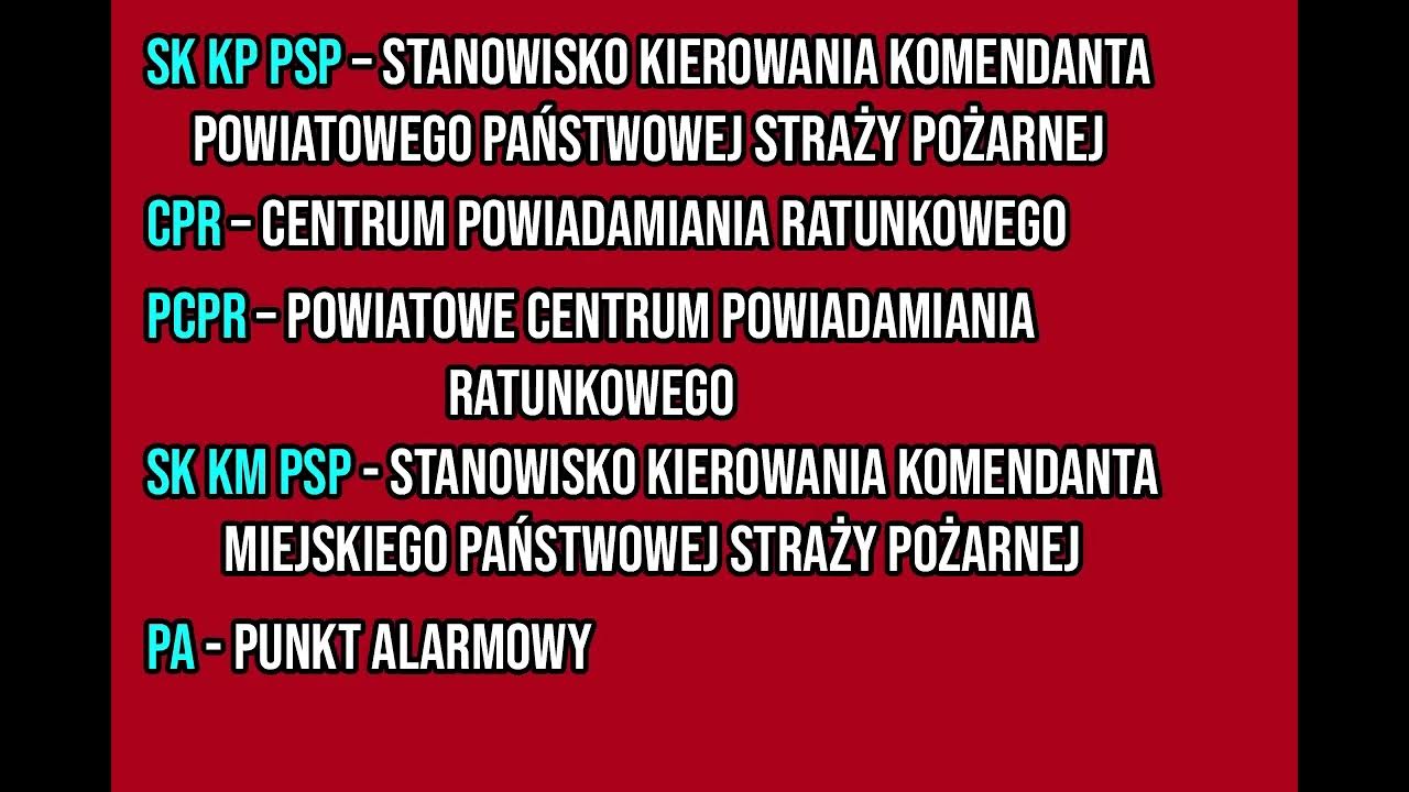 Otwp Pytania I Odpowiedzi Szkoła Podstawowa Przygotowanie do OTWP [ SKRÓTY UŻYWANE w ochronie przeciwpożarowej