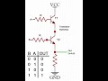 Logic gates using transistors