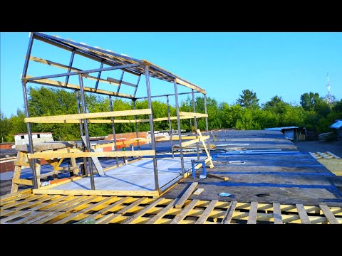Видео: Лофт бытовка с террасой над гаражом, начало нового проекта!