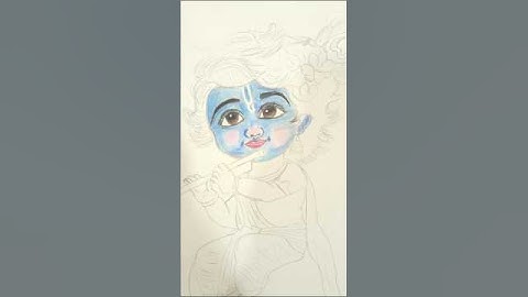 lord krishna drawing shading✍️💙part-2#divineart#drawingtutorial#reels#trend#art#krishna#viral#shorts