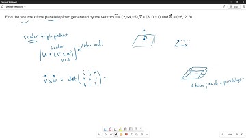 Volume of a Parallelepiped