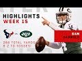 Sam Darnold Highlights vs. Texans