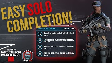 EASY Tier 3 Saboteur Mission Completion for Act 1 | Call of Duty MW3 Zombies