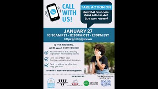 CALL WITH US: Tell Congress to Support IDs Upon Prison Release - January 27, 2026