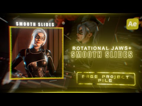 Rotational jaws + Smooth slides tutorial in after effects l Free project file